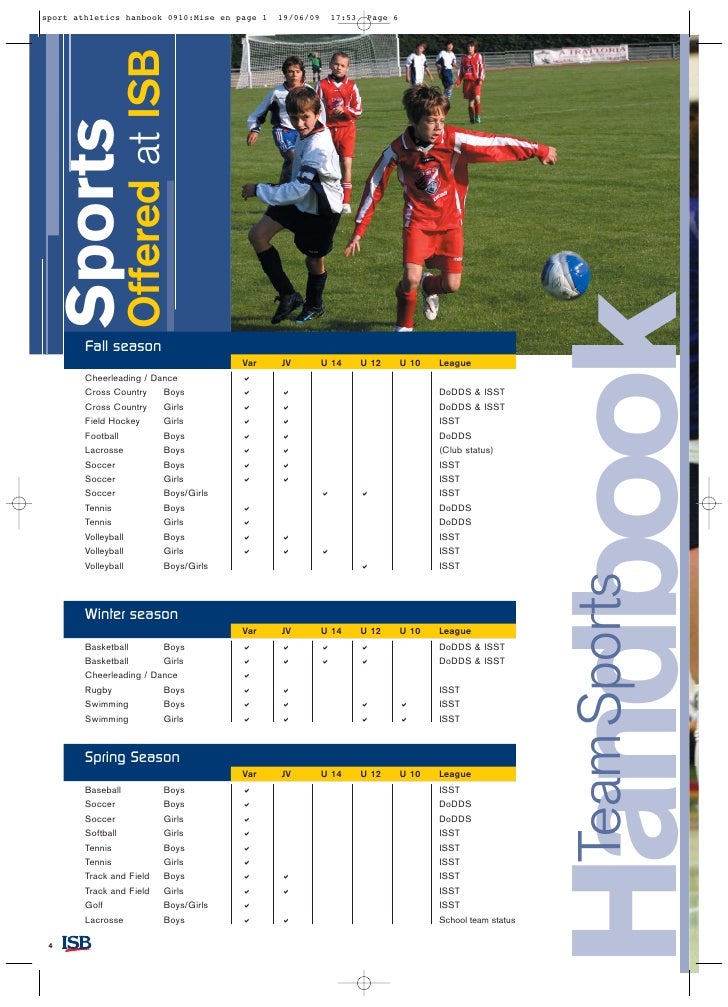 ISB Sports Handbook
