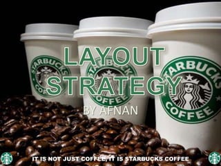 BY AFNAN
IT IS NOT JUST COFFEE, IT IS STARBUCKS COFFEE
 