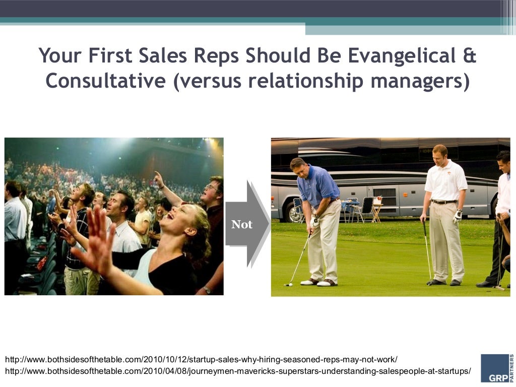 Your First Sales Reps Should