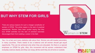 Women In STEM/ Women In Engineering/ STEM Barriers and Solutions/ Need ...