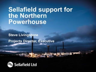 Sellafield support for
the Northern
Powerhouse
Steve Livingstone
Projects Director, Executive
 