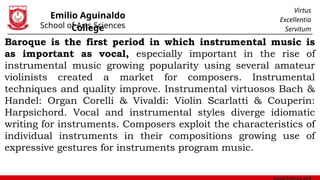Exploring Baroque Instrumental Music and Its Master Composers | PPTX