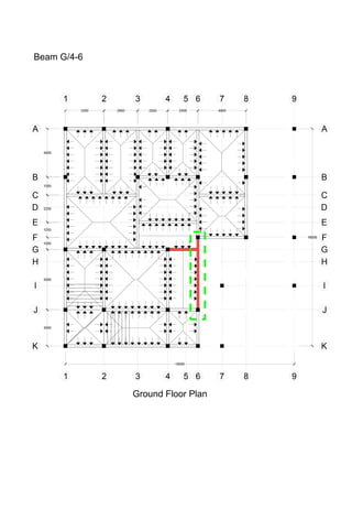 Beam G/4-6
Ground Floor Plan
 