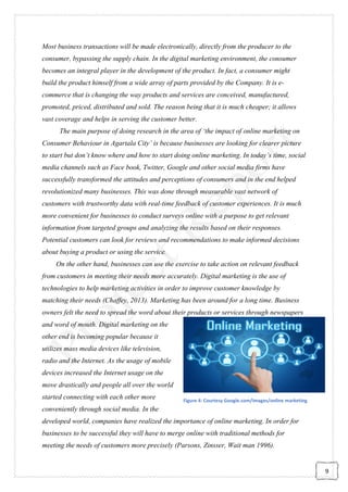 A Study on Impact of Online Marketing on Consumer Behaviour in Agartala ...