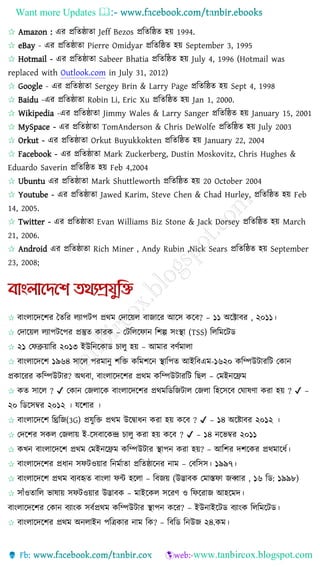 Want more Updates 
✰ Amazon : এর প্রতিষ্ঠািা Jeff Bezos প্রতিতষ্ঠি হয় 1994.
✰ eBay - এর প্রতিষ্ঠািা Pierre Omidyar প্রতিত...