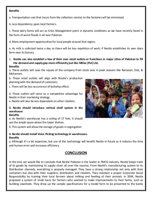 nestle supply chain management pdf