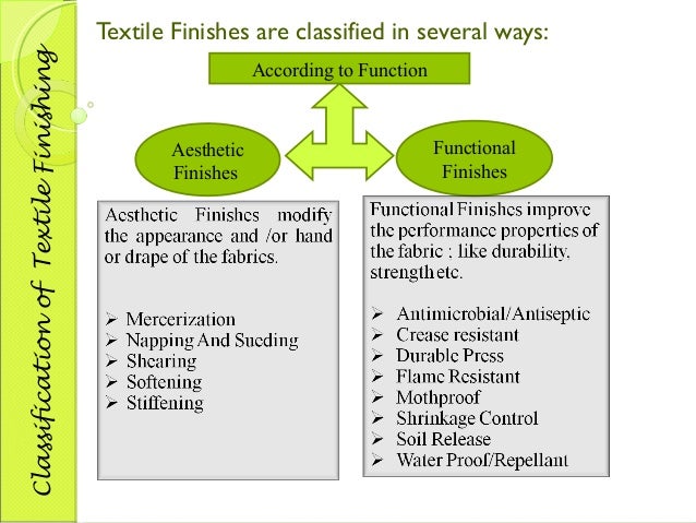 different finishing types