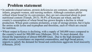 Effects of soyflour on physical and chemical properties of bread | PPTX