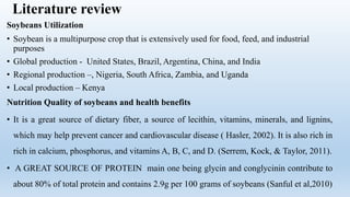 Effects of soyflour on physical and chemical properties of bread | PPTX