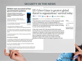 SECURITY IN THE NEWS

 