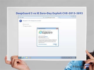 DeepGuard 5 vs IE Zero-Day Exploit CVE-2013-3893

 