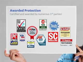 Awarded Protection
Certified and awarded by numerous 3rd parties!

 