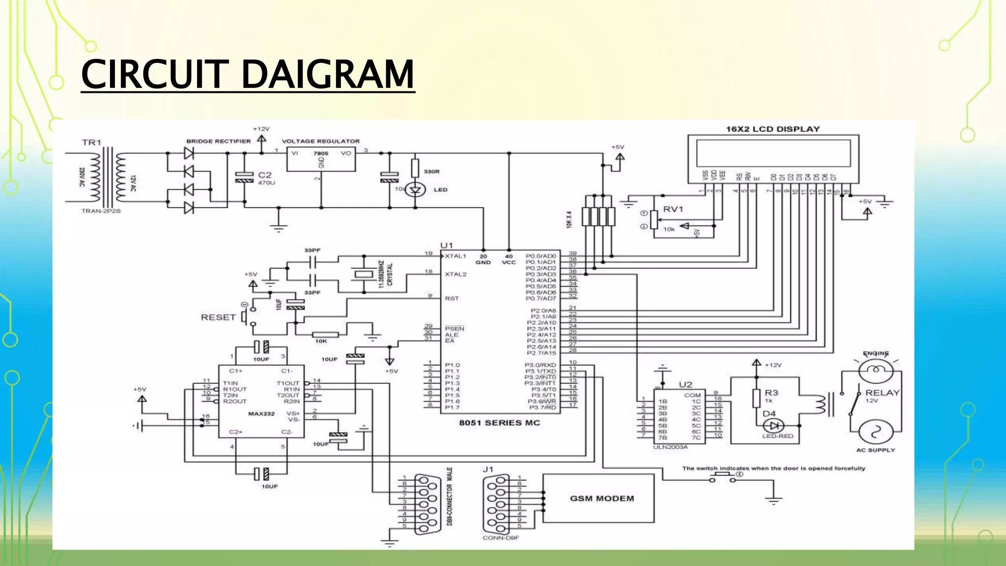 CIRCUIT DAIGRAM
 