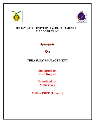 Final synopsis for_treasury_management