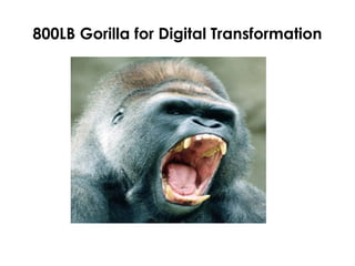 800LB Gorilla for Digital Transformation
 