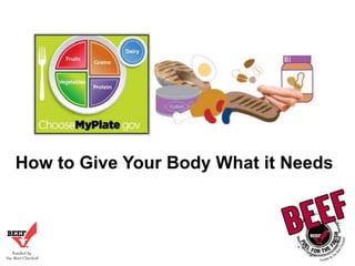 How to Give Your Body What it Needs

 