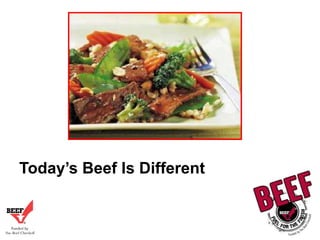 Today’s Beef Is Different

 
