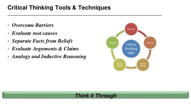 Critical thinking application paper final