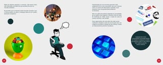 Depois de algumas pesquisas e conversas, João estava muito   Impulsionadas por uma economia aquecida e pelo
 mais informado e por dentro do que acontecia de novo no      surgimento de um novo consumidor, que usa a Internet
 mercado imobiliário.                                         como um universo de informações e opiniões, essas
                                                              empresas viram uma grande oportunidade de
 Ele percebeu que as empresas estão buscando inovação e que   se reinventar.
 a Tecnisa perdeu um pouco o destaque diante de um cenário
 altamente competitivo.                                       Não só na oferta de produtos adaptados às necessidades
                                                              de um público mais exigente e interativo. Mas em ações
                                                              de marketing em mídias sociais e criação de cases de
                                                              sucesso nacional, e até mundial.

                                                              Essas organizações vão muito além das redes sociais
                                                              e oferecem completos canais de comunicação web, com
                                                              o objetivo de atender os desejos de seus clientes, criando
                                                              um relacionamento próximo e duradouro.




                                                                                                                                  A geração dos novos
                                                                                                                            consumidores se enxerga atuante
                                                                                                                            em relacão à mudanças e acredita
                                                                                                                           que pequenas ações no dia a dia po-
                                                                                                                                 dem impactar grandes
                                                                                                                                    sonhos coletivos.




18                                                                                                                                                               19
 