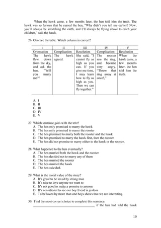 Final term 1 test 2012-2013 | DOC