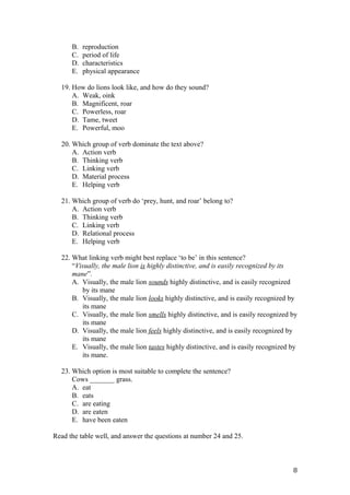 Final term 1 test 2012-2013 | DOC