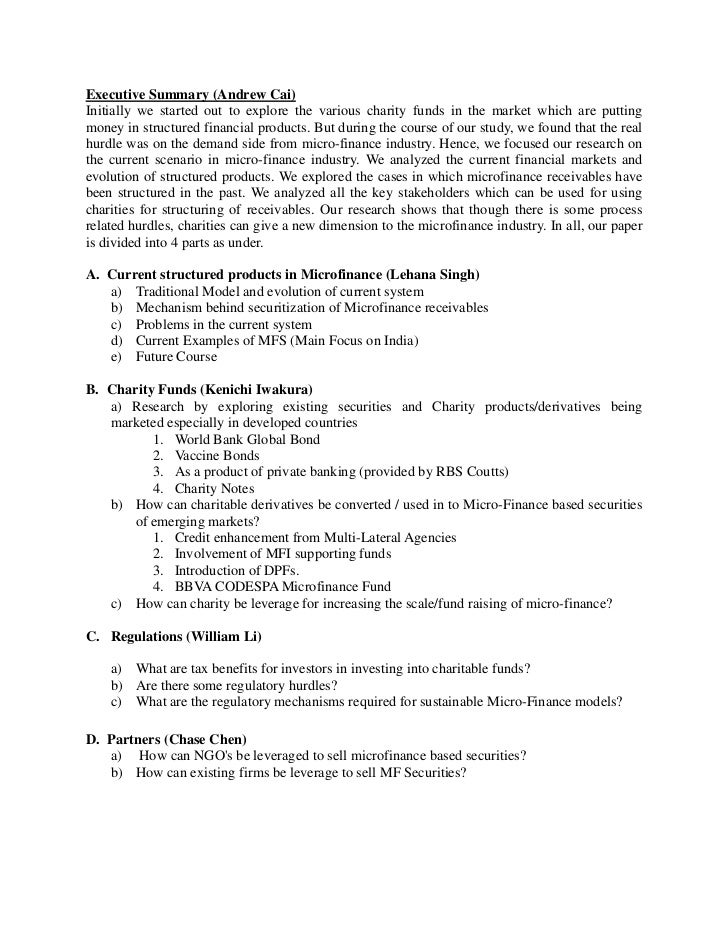 Financial essays