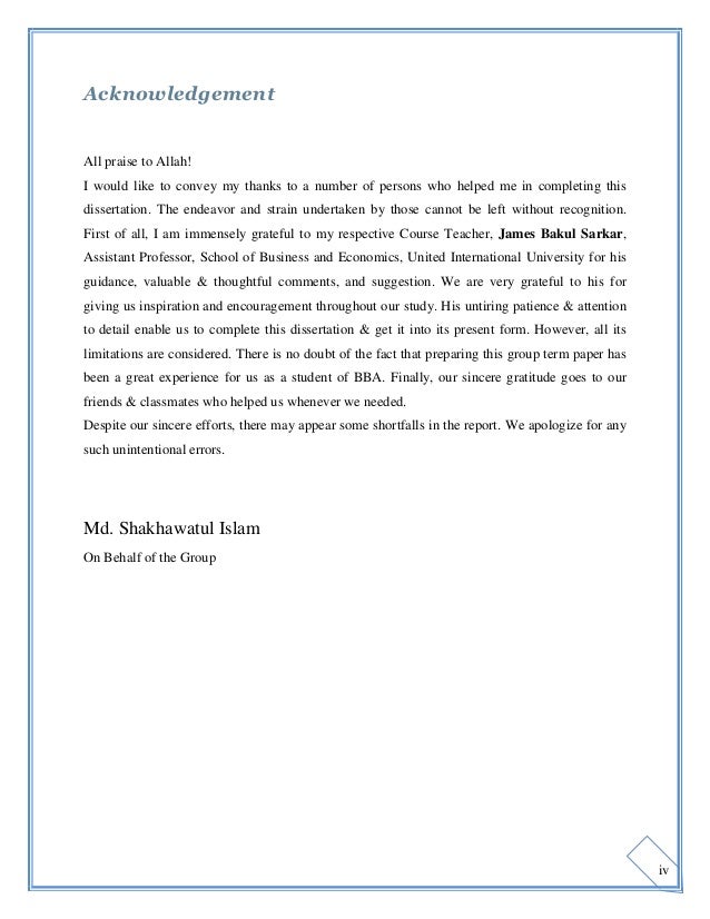 Acknowledgement dissertation who encouraged