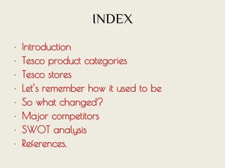 Tesco Case Study analysis | PPTX