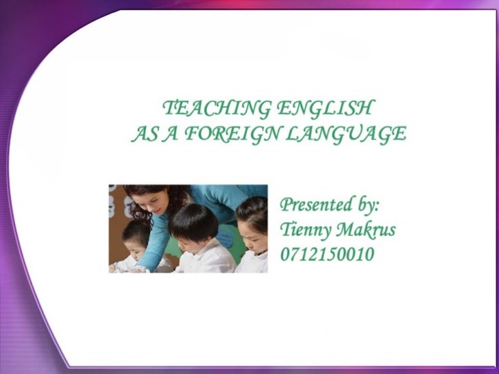 thesis teaching english as a foreign language thesis teaching english as a foreign language