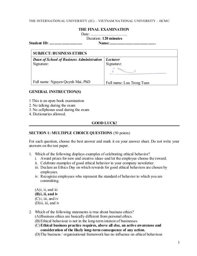 Final Test May 2011 With Answer Key