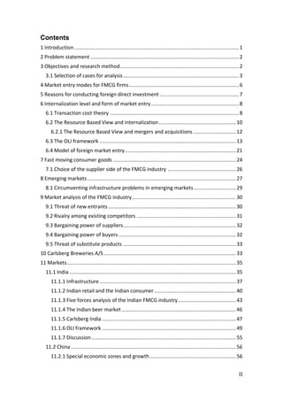 market entry fmcg | PDF