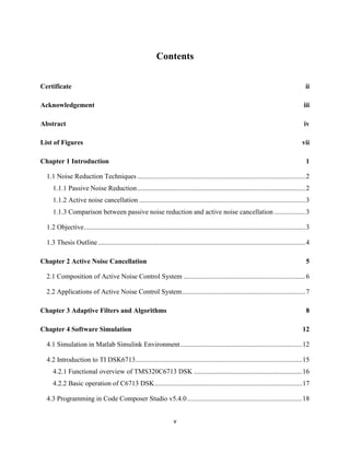 Real Time Implementation of Active Noise Control | PDF