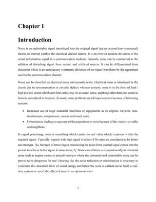 Real Time Implementation of Active Noise Control | PDF