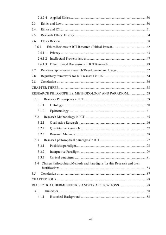 Dissertation in ict in universities