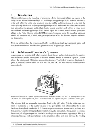Final thesis numerical simulation of gyroscopic effects in ansys 11.10