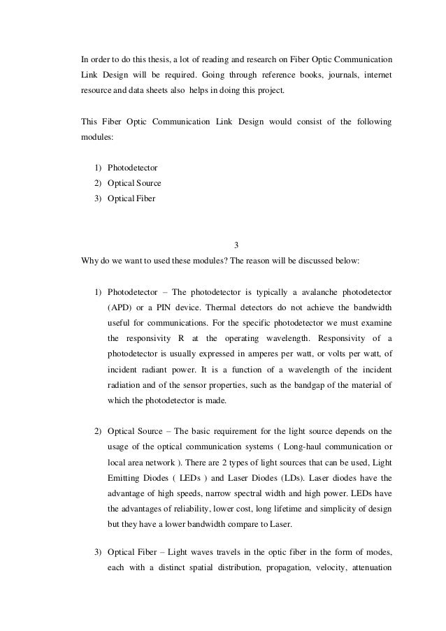 Optical fiber research paper