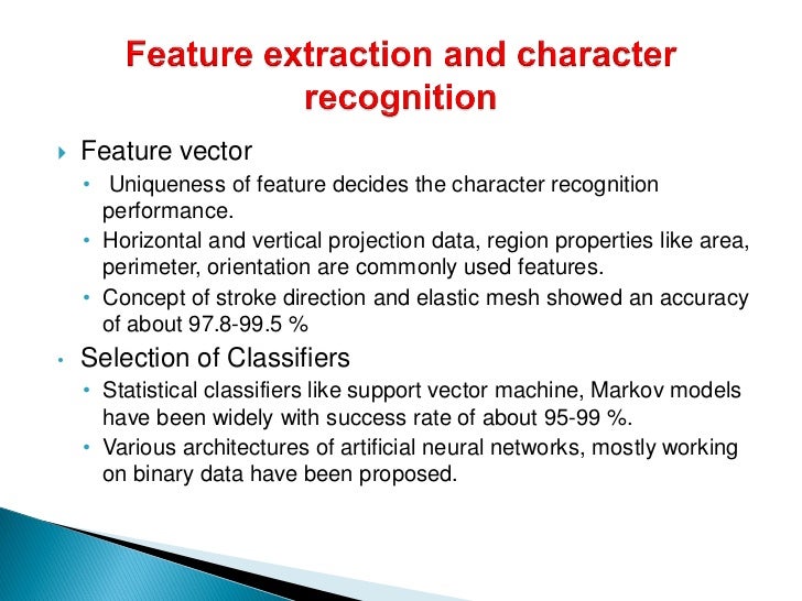 Thesis on optical character recognition