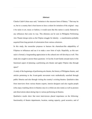 Successfully fit the design concept for the theater with the constraint of a small-size floor plan and a limited budget.