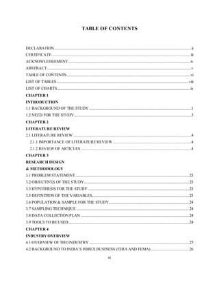 FII in India and its impact on Exchange Rate- Final thesis Report | PDF