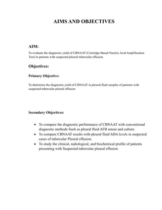 Cbnaat Form.pdf Evaluating CBNAAT Diagnostic Yield in Tubercular Pleural Effusion: A ...