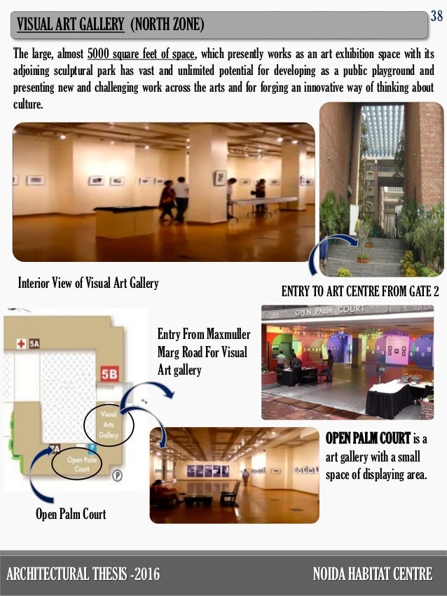 Thesis Report On Habitat Centre Noida