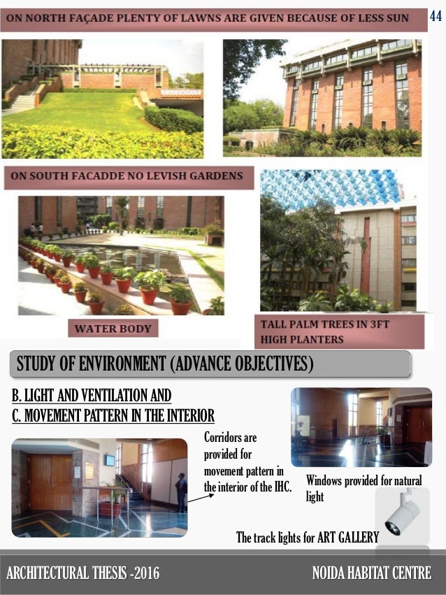 Noida habitat centre thesis picture