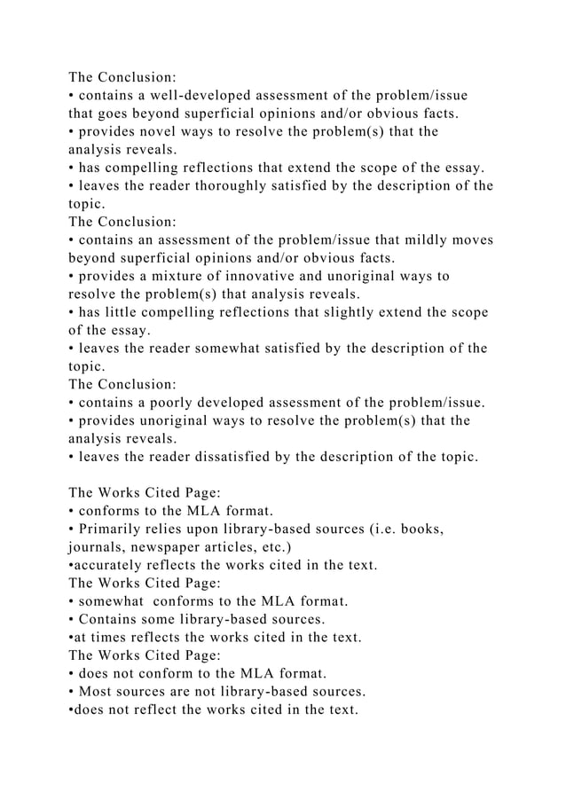 Final Thought Paper Rubric, 24 points321Sub-totalThe .docx