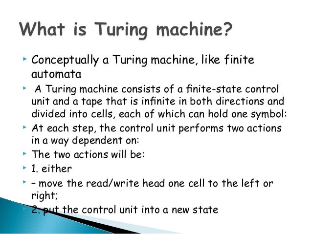 turing machine turing machine
