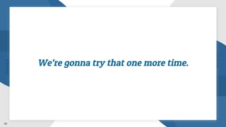 30
We’re gonna try that one more time.
 