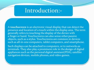 Touchscreen Presentation | PPT