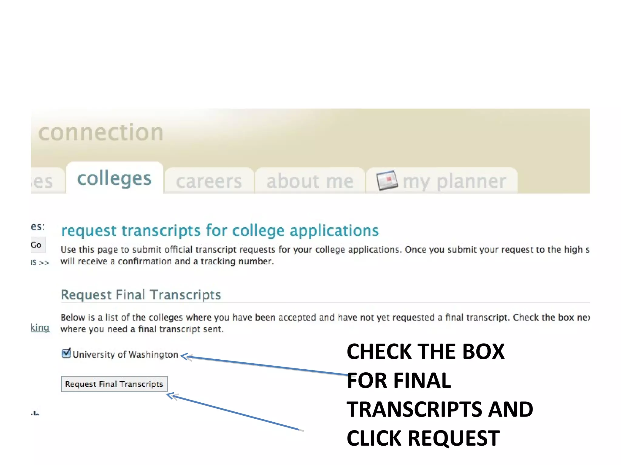 Final transcript request | PPT