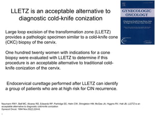Ckc Conization Tratamiento de lesiones precursoras del cáncer de cuello uterino Dr ...