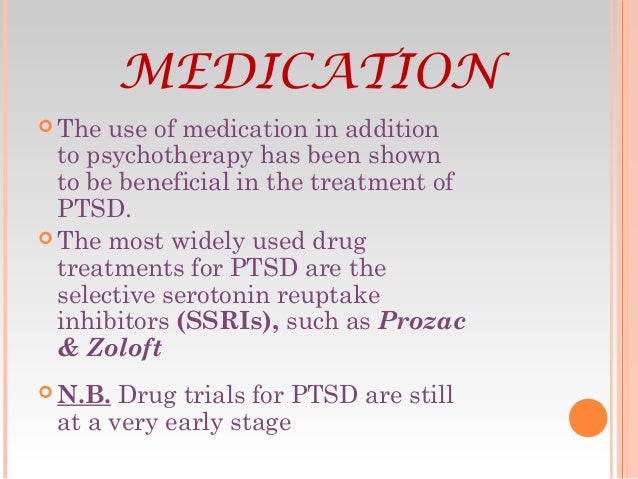 Medication ptsd