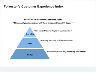 Forrester’s Customer Experience Index
 